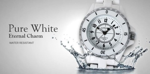 ZEGAREK DAMSKI LONGBO - white/gold (zx610a) ZEGAREK DAMSKI LONGBO - white/gold (zx610a)