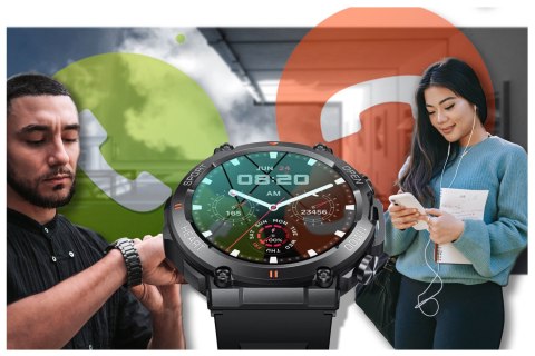 SMARTWATCH MĘSKI Rubicon RNCE95 - WYKONYWANIE POŁĄCZEŃ, PULSOKSYMETR (sr040a) SMARTWATCH MĘSKI Rubicon RNCE95 - WYKONYWANIE POŁĄCZEŃ, PULSOKSYMETR (sr040a)