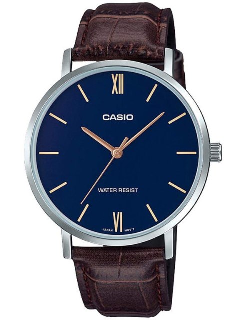 ZEGAREK MĘSKI CASIO MTP-VT01L-2B + BOX ZEGAREK MĘSKI CASIO MTP-VT01L-2B + BOX