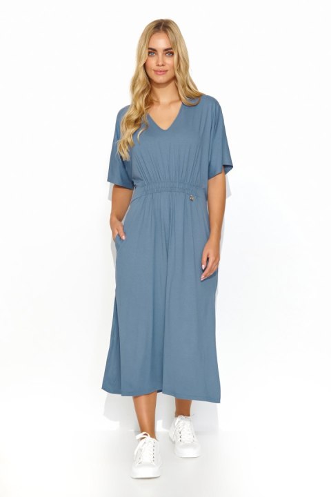 Sukienka Model M822 Denim - Makadamia - 36 Sukienka Model M822 Denim - Makadamia - 36