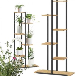 Blumenständer, Regal, Blumenständer 113x60x20cm hellbraun SZ16JBR