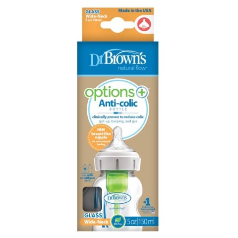 Butelka szklana 150ml szeroka options Butelka szklana 150ml szeroka options