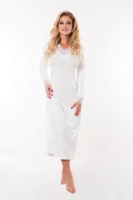 Koszulka nocna Halka Model Ceylon wiskoza Ecru - Kalimo - XXL