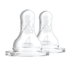 Smoczki 4 standard silicon 2 szt 9m+ DR BROWNS