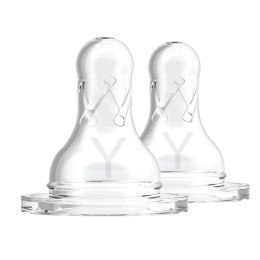 Smoczki y standard silicon 2 szt 9m+ kaszki DR BROWNS