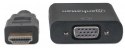 MANHATTAN HDMI - VGA 0.3m /s1x HDMI (wtyk) 1x VGA (gniazdo) MANHATTAN HDMI - VGA 0.3m /s1x HDMI (wtyk) 1x VGA (gniazdo)