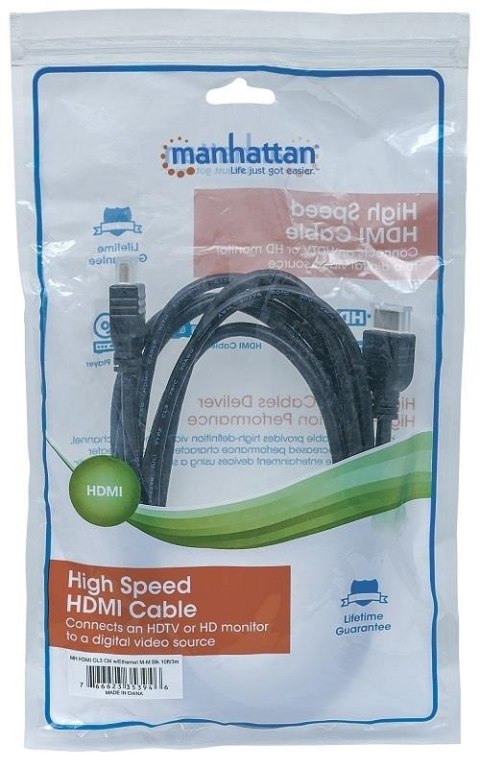 MANHATTAN HDMI (męski) - HDMI (męski) 5 m 5m /s1x HDMI (wtyk) 1x HDMI (wtyk) MANHATTAN HDMI (męski) - HDMI (męski) 5 m 5m /s1x HDMI (wtyk) 1x HDMI (wtyk)