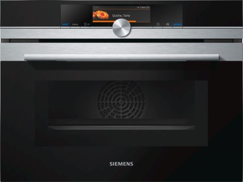 Piekarnik z kuchenką mikrofalową Do zabudowy w słupku SIEMENS iQ700 CM 678G4S1 Piekarnik z kuchenką mikrofalową Do zabudowy w słupku SIEMENS iQ700 CM 678G4S1