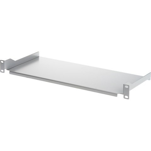 Półka 1U 200mm Rack 19, 2 pkt mocowania, pełna, szara Półka 1U 200mm Rack 19, 2 pkt mocowania, pełna, szara
