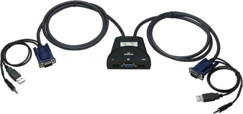 Przełącznik KVM MANHATTAN 2-Port Mini KVM Switch 151245 Przełącznik KVM MANHATTAN 2-Port Mini KVM Switch 151245