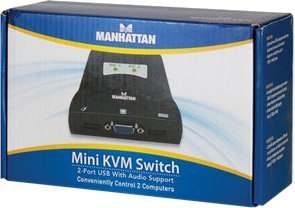 Przełącznik KVM MANHATTAN 2-Port Mini KVM Switch 151245 Przełącznik KVM MANHATTAN 2-Port Mini KVM Switch 151245
