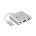 Adapter TECHLY IADAP USB31-HDMIPTY USB-C - HDMI/USB-A/USB-C Adapter TECHLY IADAP USB31-HDMIPTY USB-C - HDMI/USB-A/USB-C