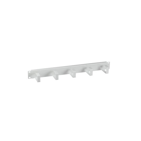 Oganizer kabli do szaf Rack 19 1U, 5 uchwytów, metal, szary Oganizer kabli do szaf Rack 19 1U, 5 uchwytów, metal, szary