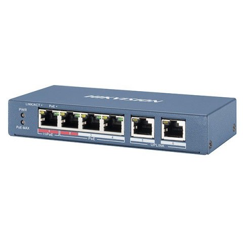 Przełącznik HIKVISION DS-3E0106HP-E 301801345 (2x 10/100 ) Przełącznik HIKVISION DS-3E0106HP-E 301801345 (2x 10/100 )