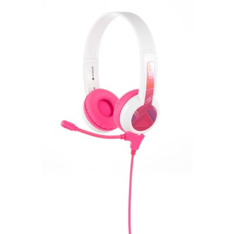 Słuchawki z Mikrofonem dla Dzieci 3+ 85dB StudyBuddy Pink Słuchawki z Mikrofonem dla Dzieci 3+ 85dB StudyBuddy Pink