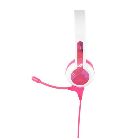 Słuchawki z Mikrofonem dla Dzieci 3+ 85dB StudyBuddy Pink Słuchawki z Mikrofonem dla Dzieci 3+ 85dB StudyBuddy Pink