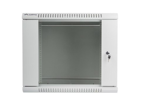 Szafa instalacyjna wisząca 19'' 9U 600X600mm szara (drzwi szklane) Szafa instalacyjna wisząca 19'' 9U 600X600mm szara (drzwi szklane)
