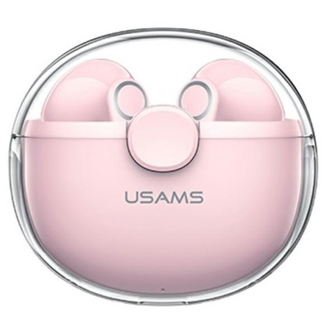 Słuchawki bezprzewodowe USAMS 5.1 TWS BU Series (Różowy) Słuchawki bezprzewodowe USAMS 5.1 TWS BU Series (Różowy)