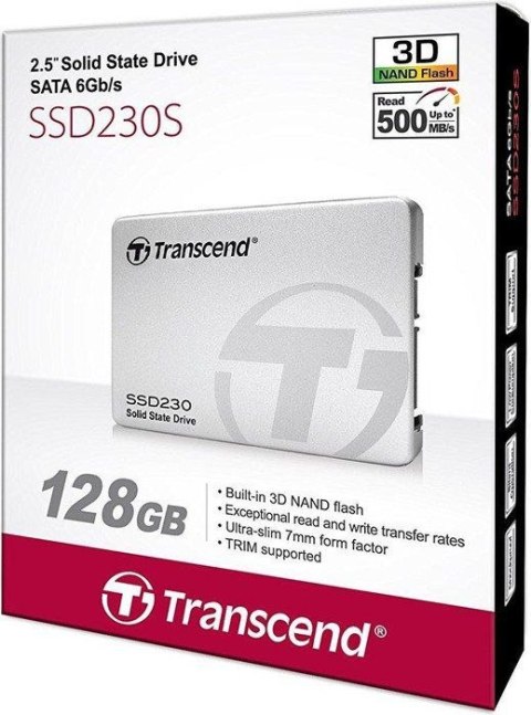 Dysk SSD TRANSCEND 230S 128 GB (2.5″ /128 GB ) Dysk SSD TRANSCEND 230S 128 GB (2.5″ /128 GB )
