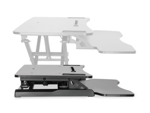 Ergonomiczna nakładka na biurko, powierzchnia robocza: 950x615x106-460mm, regulowana, czarna Ergonomiczna nakładka na biurko, powierzchnia robocza: 950x615x106-460mm, regulowana, czarna