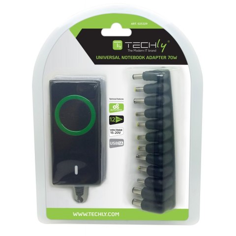 IPW-NTS70WTY Zasilacz sieciowy TECHLY 70W Wymienne końcówki 15V IPW-NTS70WTY Zasilacz sieciowy TECHLY 70W Wymienne końcówki 15V