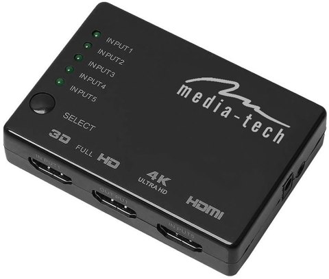 Przełącznik/Rozdzielacz Video MEDIA-TECH MT5207 Przełącznik/Rozdzielacz Video MEDIA-TECH MT5207