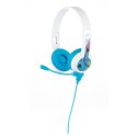 Słuchawki z Mikrofonem dla Dzieci 3+ 85dB StudyBuddy Blue Słuchawki z Mikrofonem dla Dzieci 3+ 85dB StudyBuddy Blue