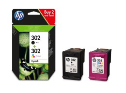 Zestaw tuszy HP 302 Czarny i tri-color (X4D37AE)