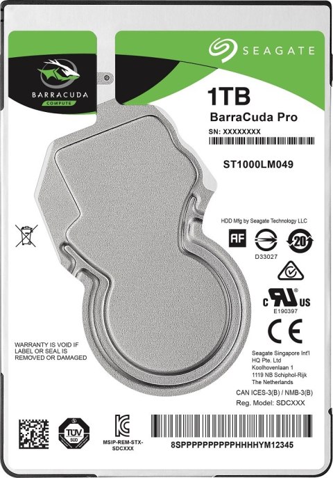 Dysk serwerowy HDD SEAGATE BarraCuda Pro ST1000LM049 (1TB /2.5" /7200RPM ) Dysk serwerowy HDD SEAGATE BarraCuda Pro ST1000LM049 (1TB /2.5" /7200RPM )
