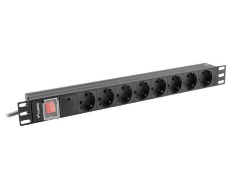 Listwa zasilająca LANBERG PDU-08F-0200-BK Listwa zasilająca LANBERG PDU-08F-0200-BK
