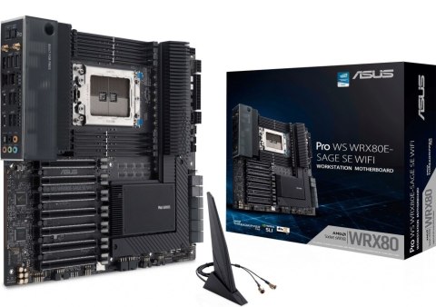 Płyta główna ASUS Pro WS WRX80E-SAGE SE WIFI (Socket sWRX8 /Extended ATX) Płyta główna ASUS Pro WS WRX80E-SAGE SE WIFI (Socket sWRX8 /Extended ATX)