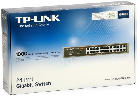 Przełącznik TP-LINK TL-SG1024D V1 (24x 1 GbE ) Przełącznik TP-LINK TL-SG1024D V1 (24x 1 GbE )