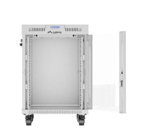 SZAFA INSTALACYJNA RACK STOJĄCA 19" 15U 600X600 SZARA DRZWI SZKLANE LCD LANBERG (FLAT PACK) V2 SZAFA INSTALACYJNA RACK STOJĄCA 19" 15U 600X600 SZARA DRZWI SZKLANE LCD LANBERG (FLAT PACK) V2