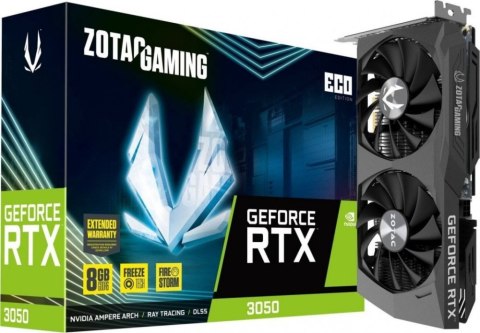 Karta graficzna ZOTAC GEFORCE RTX 3050 ECO 8GB GDDR6 (ZT-A30500K-10M) Karta graficzna ZOTAC GEFORCE RTX 3050 ECO 8GB GDDR6 (ZT-A30500K-10M)