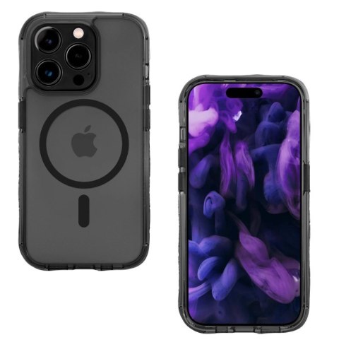 LAUT Crystal Matter X - obudowa ochronna do iPhone 15 Pro Max kompatybilna z MagSafe (black-crystal) LAUT Crystal Matter X - obudowa ochronna do iPhone 15 Pro Max kompatybilna z MagSafe (black-crystal)
