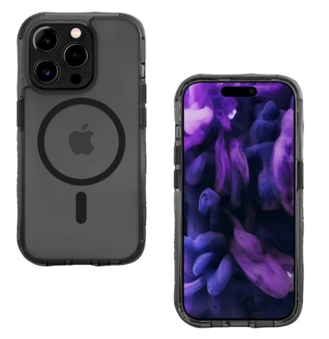 LAUT Crystal Matter X - obudowa ochronna do iPhone 15 Pro kompatybilna z MagSafe (black-crystal) LAUT Crystal Matter X - obudowa ochronna do iPhone 15 Pro kompatybilna z MagSafe (black-crystal)