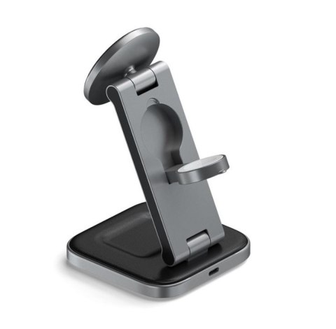 Satechi 3-in-1 Foldable Charging Stand - składana podstawka ładująca Qi2 do trzech urządzeń (US,CAN,EU,UK) (space gray) Satechi 3-in-1 Foldable Charging Stand - składana podstawka ładująca Qi2 do trzech urządzeń (US,CAN,EU,UK) (space gray)