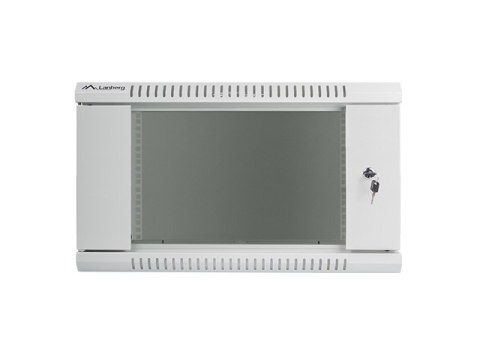 Szafa instalacyjna wisząca 19'' 6U 600X600mm szara (drzwi szklane) Szafa instalacyjna wisząca 19'' 6U 600X600mm szara (drzwi szklane)