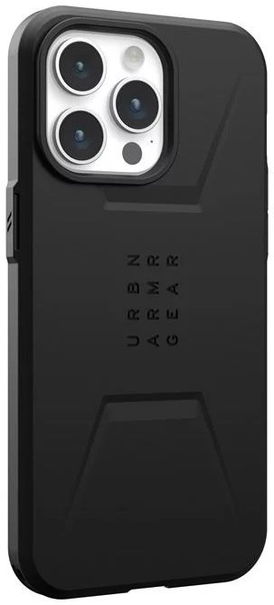 UAG Civilian Magsafe - obudowa ochronna do iPhone 15 Pro Max kompatybilna z MagSafe (black) UAG Civilian Magsafe - obudowa ochronna do iPhone 15 Pro Max kompatybilna z MagSafe (black)