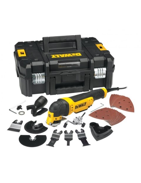 Dewalt Oscylacyjne narzędzie wielofunkcyjne 300W akcesoria 32szt. + kufer T-STAK (DWE315KT) Dewalt Oscylacyjne narzędzie wielofunkcyjne 300W akcesoria 32szt. + kufer T-STAK (DWE315KT)