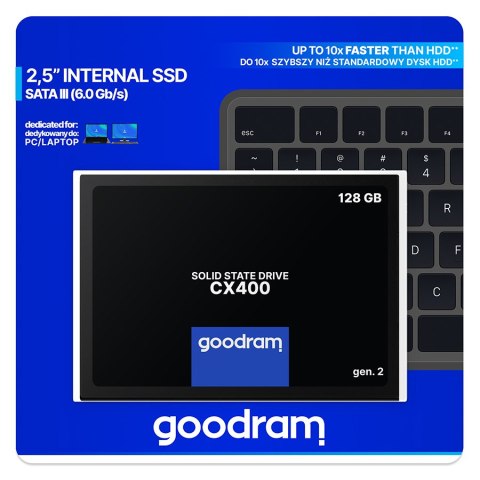Dysk SSD GOODRAM SSDPR-CX400-128-G2 (2.5″ /128 GB ) Dysk SSD GOODRAM SSDPR-CX400-128-G2 (2.5″ /128 GB )