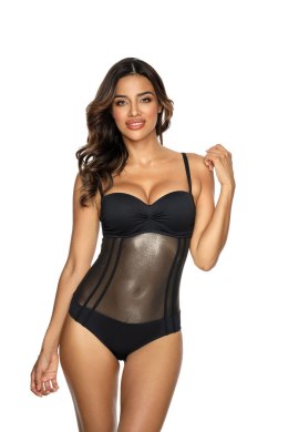 Jednoczęściowy strój kąpielowy Kostium kąpielowy Model V-550/GO kolor 001 Black - Etna - 44B
