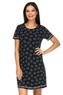 Koszulka nocna Koszula Nocna Model P-1579 Black - Lorin - 40 Koszulka nocna Koszula Nocna Model P-1579 Black - Lorin - 40