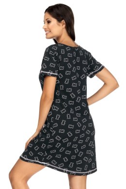 Koszulka nocna Koszula Nocna Model P-1579 Black - Lorin - 40