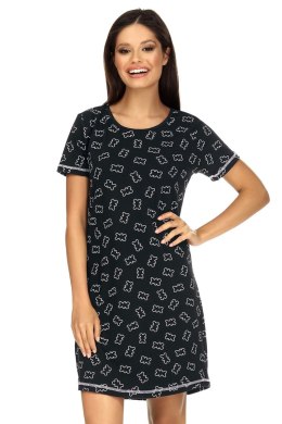 Koszulka nocna Koszula Nocna Model P-1579 Black - Lorin - 44