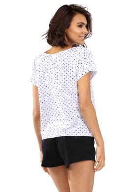 Piżama Damska Model P-1522 White/Black - Lorin - 40