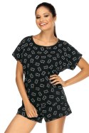 Piżama Damska Model P-1580 Black - Lorin - 42 Piżama Damska Model P-1580 Black - Lorin - 42