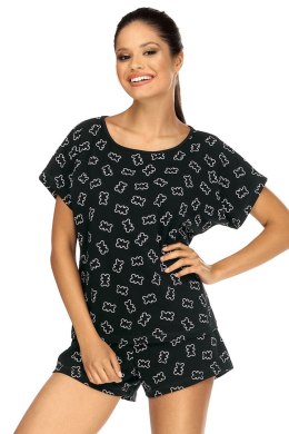 Piżama Damska Model P-1580 Black - Lorin - 42