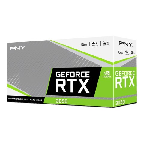 Karta graficzna PNY GeForce RTX 3050 VERTO Dual Fan 6GB GDDR6 (VCG30506DFXPB1) Karta graficzna PNY GeForce RTX 3050 VERTO Dual Fan 6GB GDDR6 (VCG30506DFXPB1)