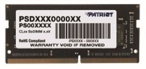 Pamięć PATRIOT (SODIMM/DDR4/32 GB/3200MHz/22 CLCL/SINGLE) Pamięć PATRIOT (SODIMM/DDR4/32 GB/3200MHz/22 CLCL/SINGLE)